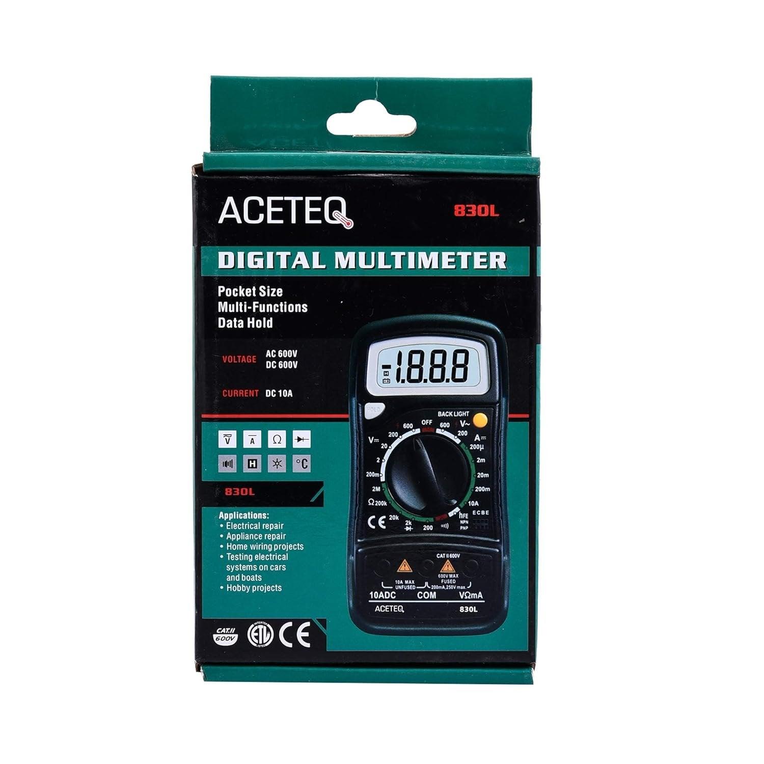 Digital Multimeter 830L Aceteq