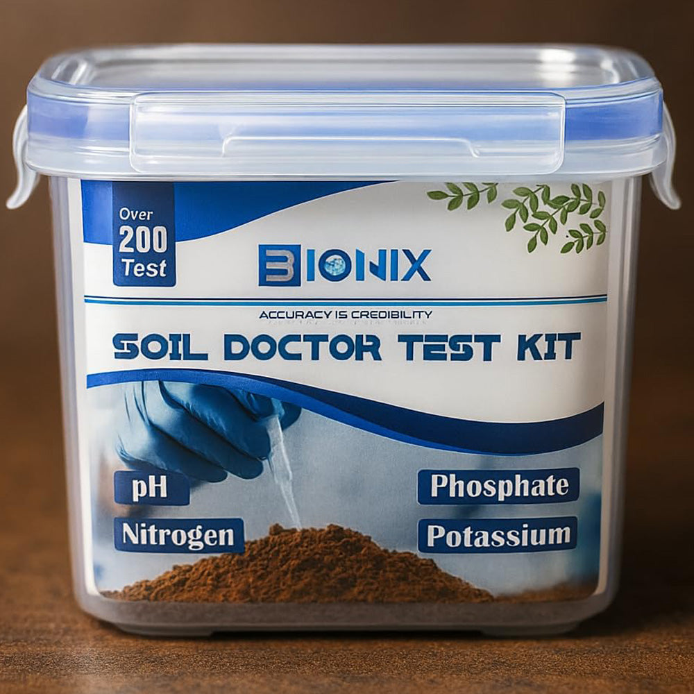 Bionix Soil Doctor 200 Tests Soil Test Kit for agriculture and gardening