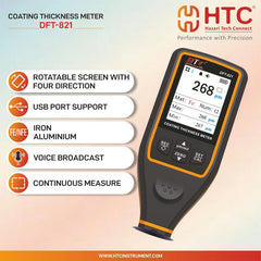 HTC DFT 821 Digital Coating Thickness Meter for NDT testing