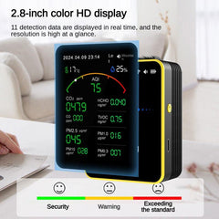 Digital Air Quality Monitor Co2 Detector Gas Analyzers 15 in 1