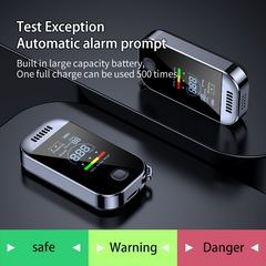 Digital Alcohol Detector USB Rechargeable Breathalyzer LED