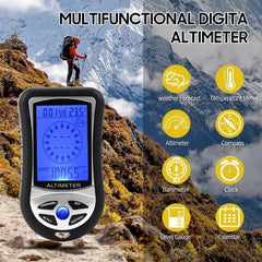 DS302 Digital Altimeter Barometer and Compass with 8 in 1 Function