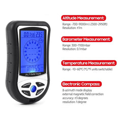 DS302 Digital Altimeter Barometer and Compass with 8 in 1 Function