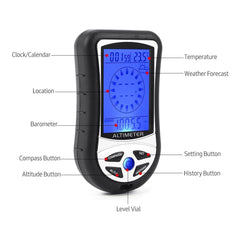 DS302 Digital Altimeter Barometer and Compass with 8 in 1 Function