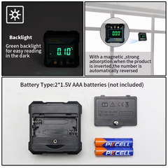 Handheld digital inclinometer for professional use