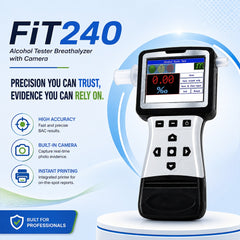 FIT240 Alcohol Breathalyzer-With-Printer-and-Camera