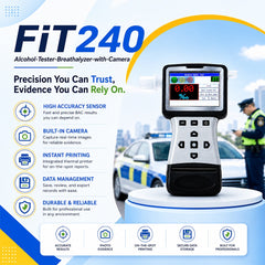 FIT240 Alcohol Breathalyzer-With-Printer-and-Camera