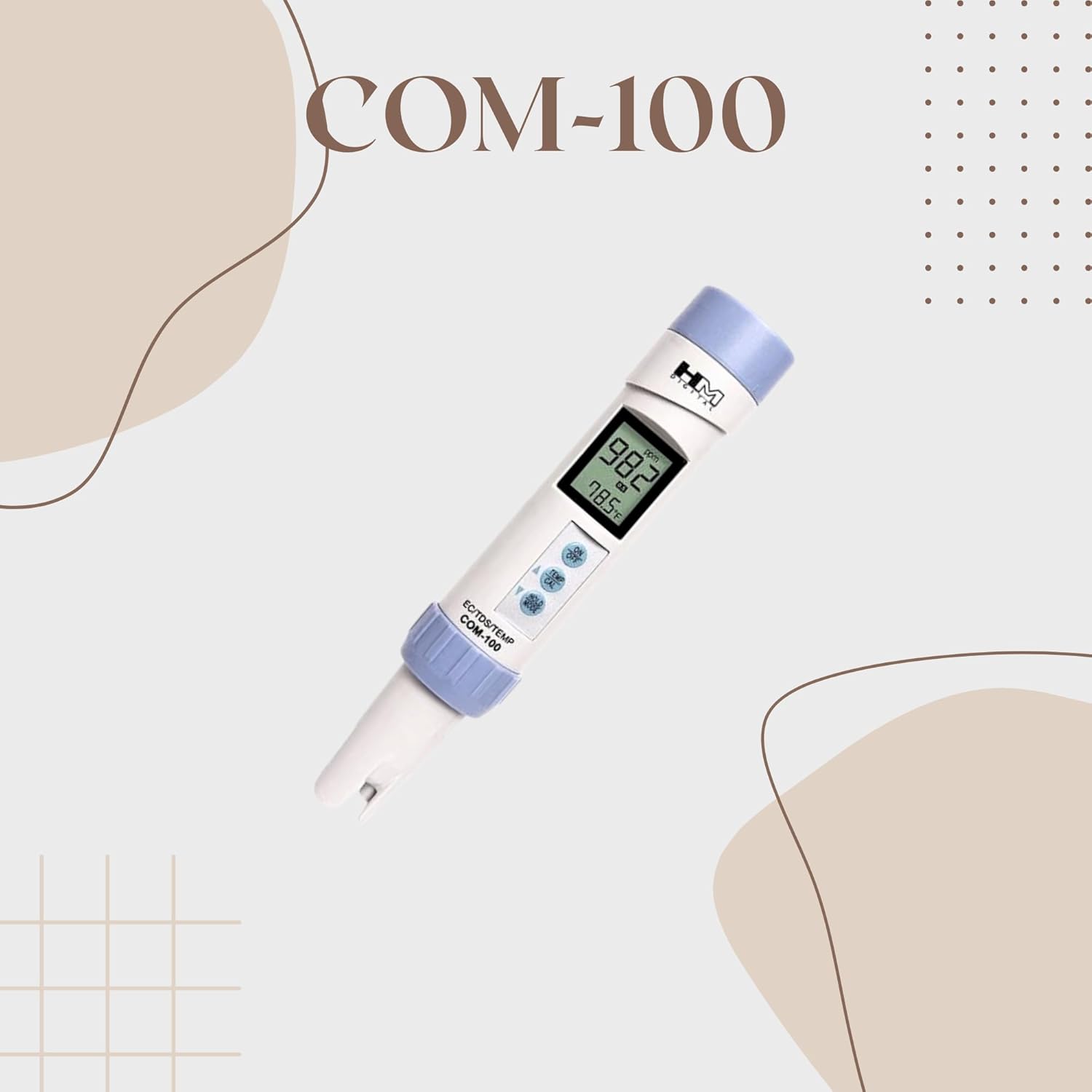 HM Digital COM100 Waterproof EC/TDS And Temperature Meter