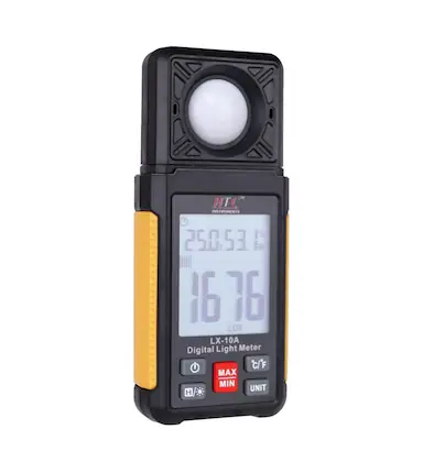 big display of Digital HTC LX-10A Mini Lux Meter