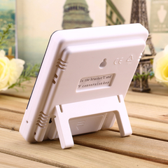 Digital LCD HTC 1 Hygrometer with built-in clock by Uniglobal Business