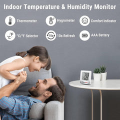 ThermoPro TP49 Digital Hygrometer with Temperature and Humidity