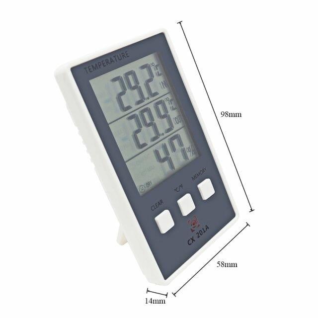 Dimensionsof Digital Thermometer Hygrometer