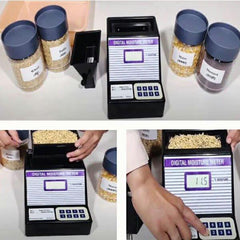 Reading of Digital Grain Moisture Meter