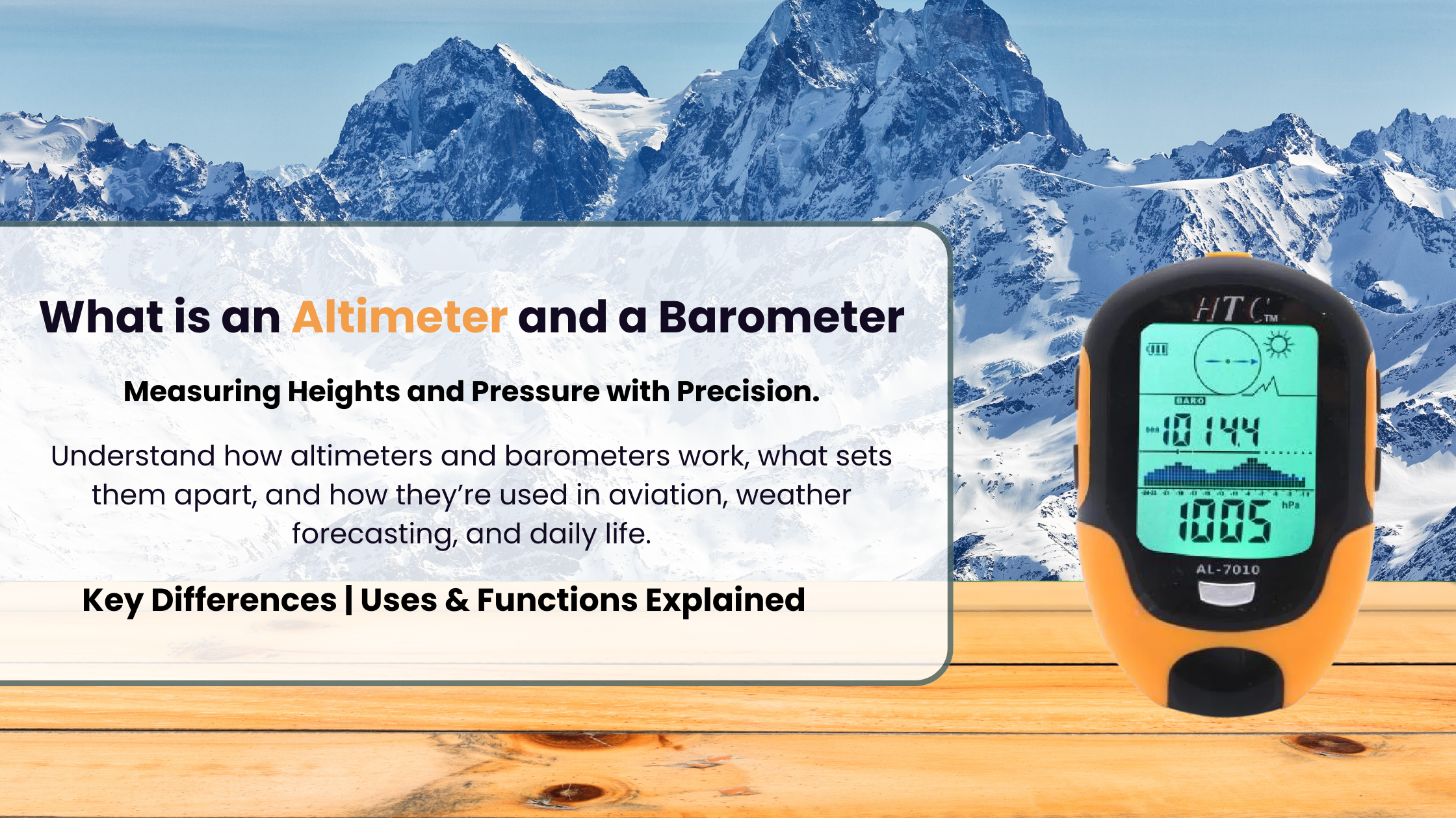 Barometer At Diff Altitudes What is an Altimeter and a Barometer | Key Differences Explained ...