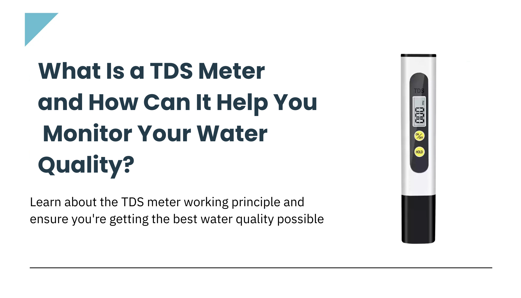 What Is a TDS Meter? Monitor Your Water Quality Easily – Uniglobal Business