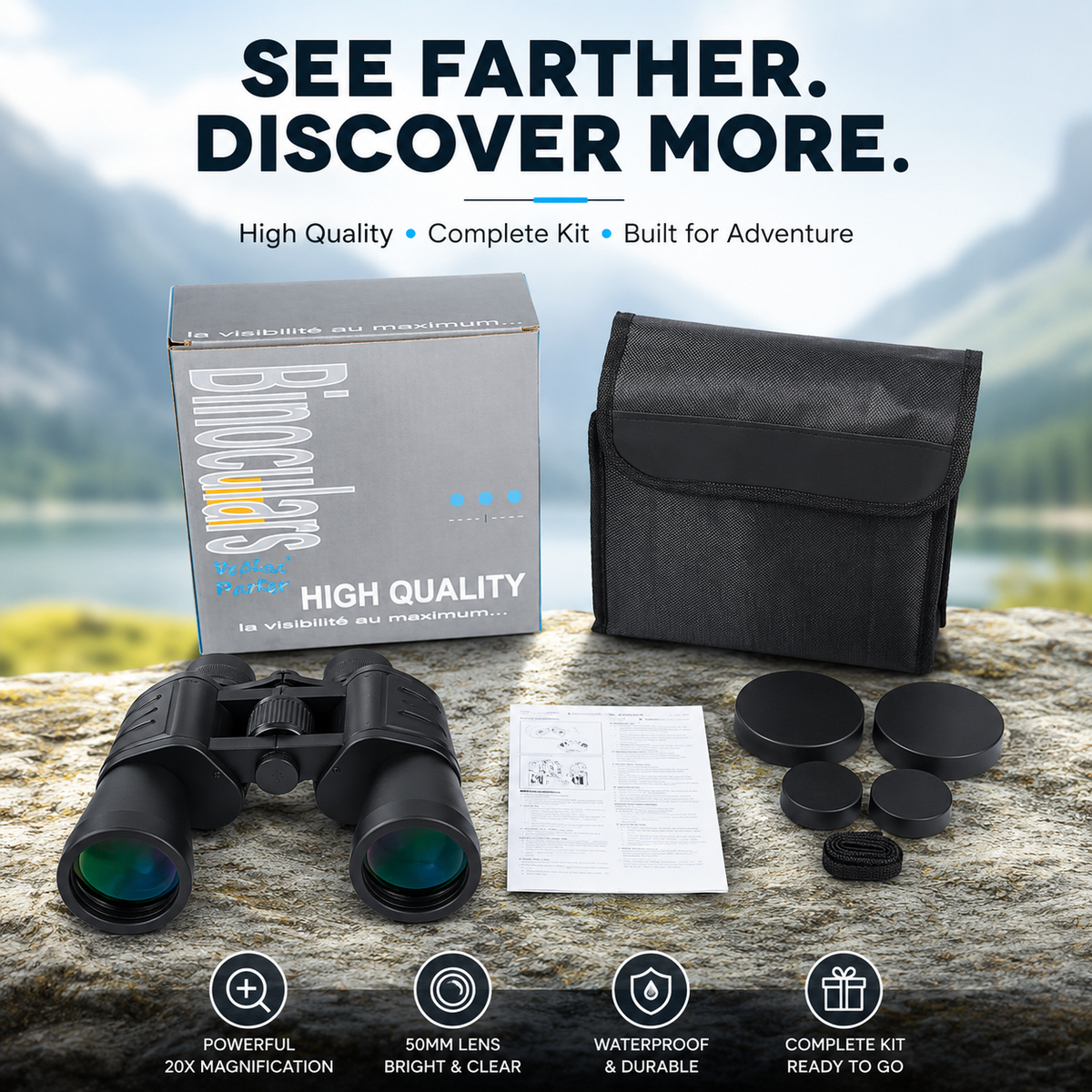 20x50 Professional High Quality Binoculars