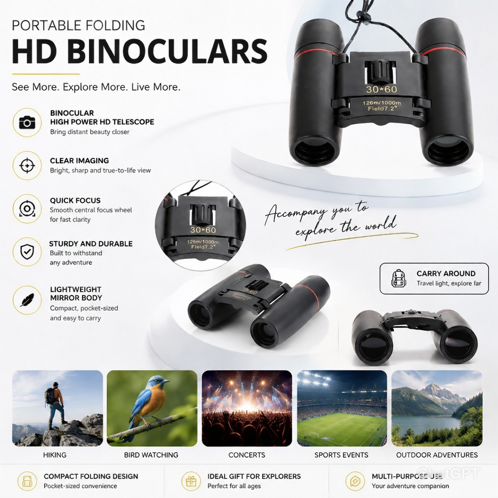30x60 Mini Portable Binoculars - Uniglobal Business