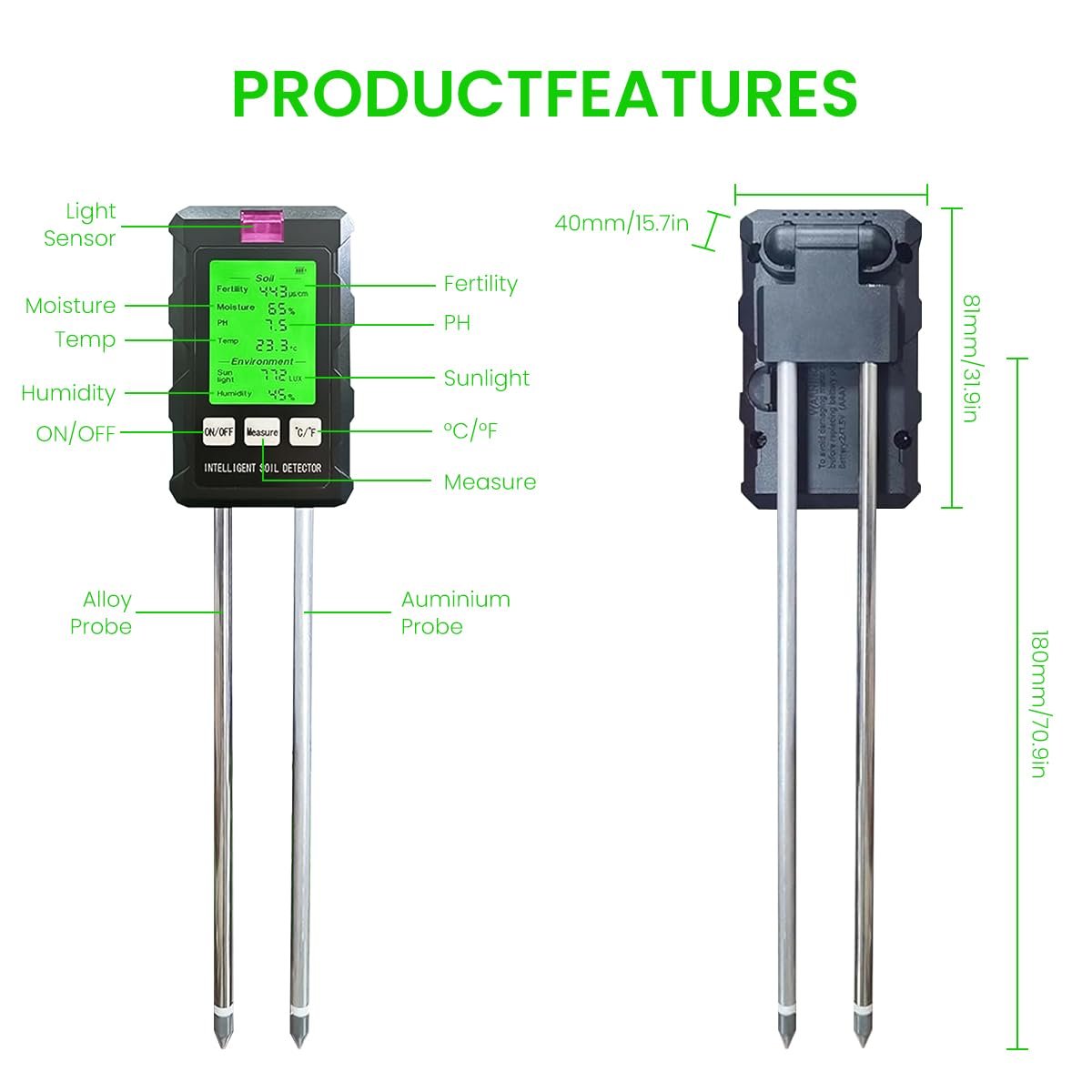 6 in 1 Soil Meter