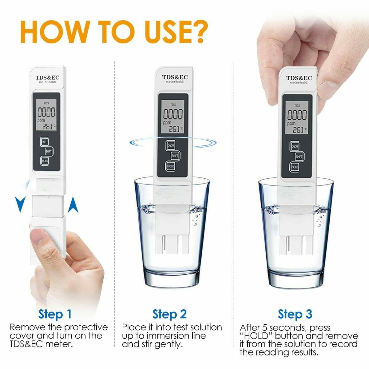 how to use Tds-Ec Meter