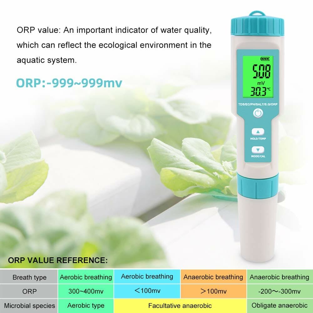 7 in 1 Multi-Parameter Pocket Water Quality Tester