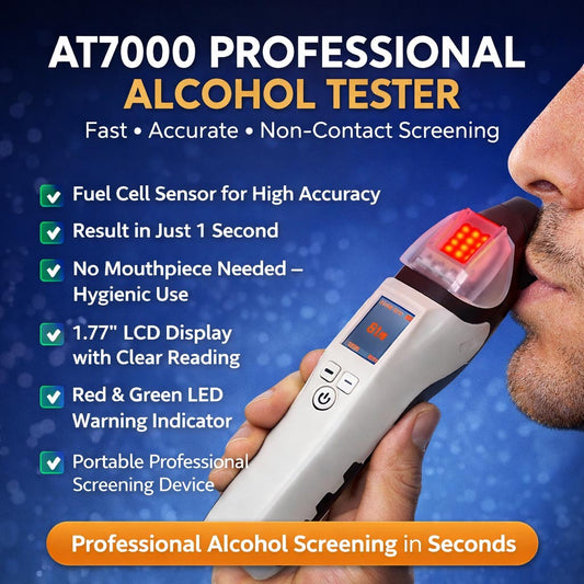 AT7000 professional breath alcohol tester for police and traffic screening