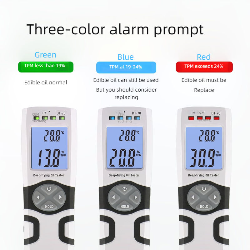 CEM DT-70 deep frying oil tester for food safety monitoring