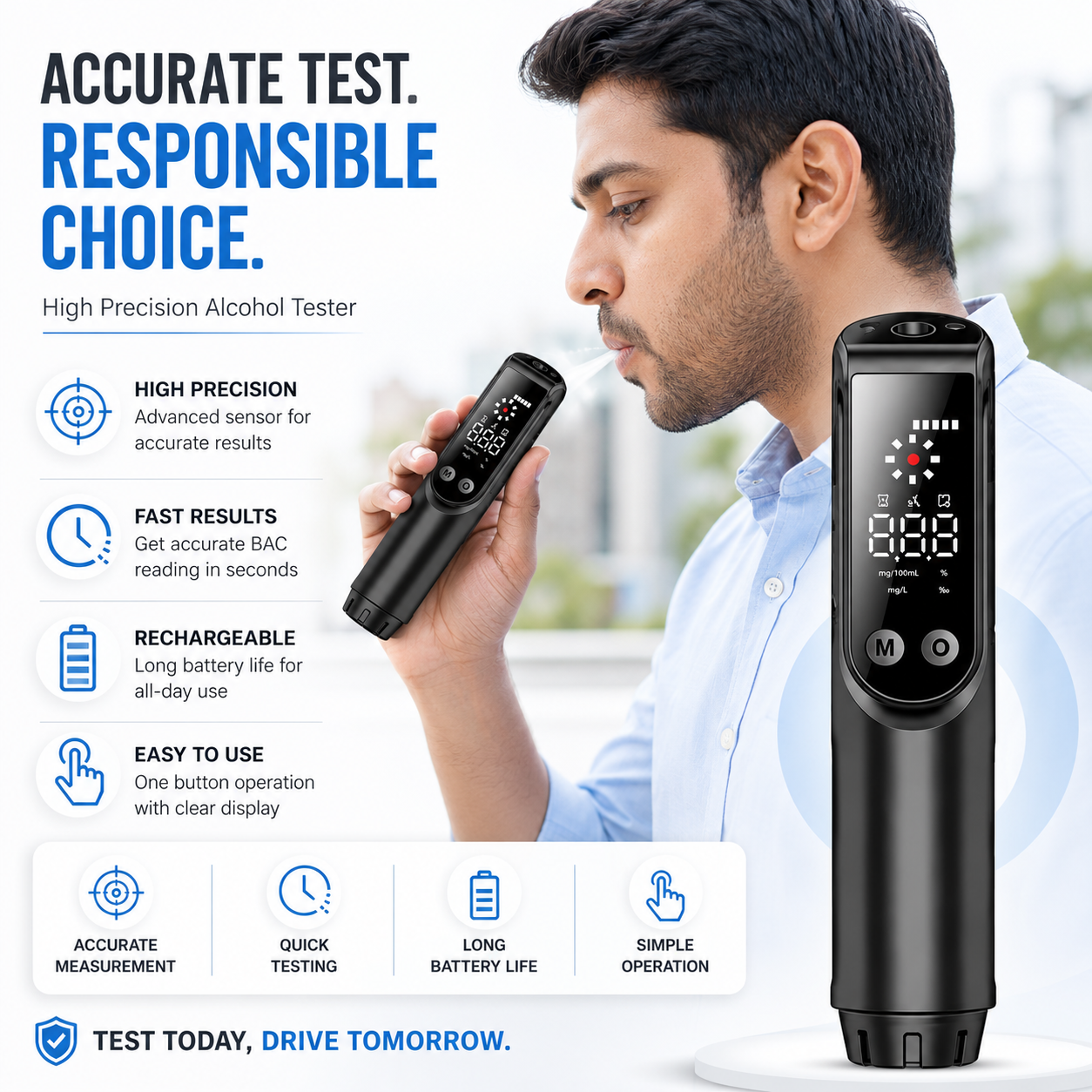 CTR-2000 Professional Breathalyzer for Alcohol