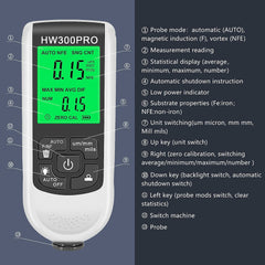 HW 300pro Car Paint Coating Thickness Gauge