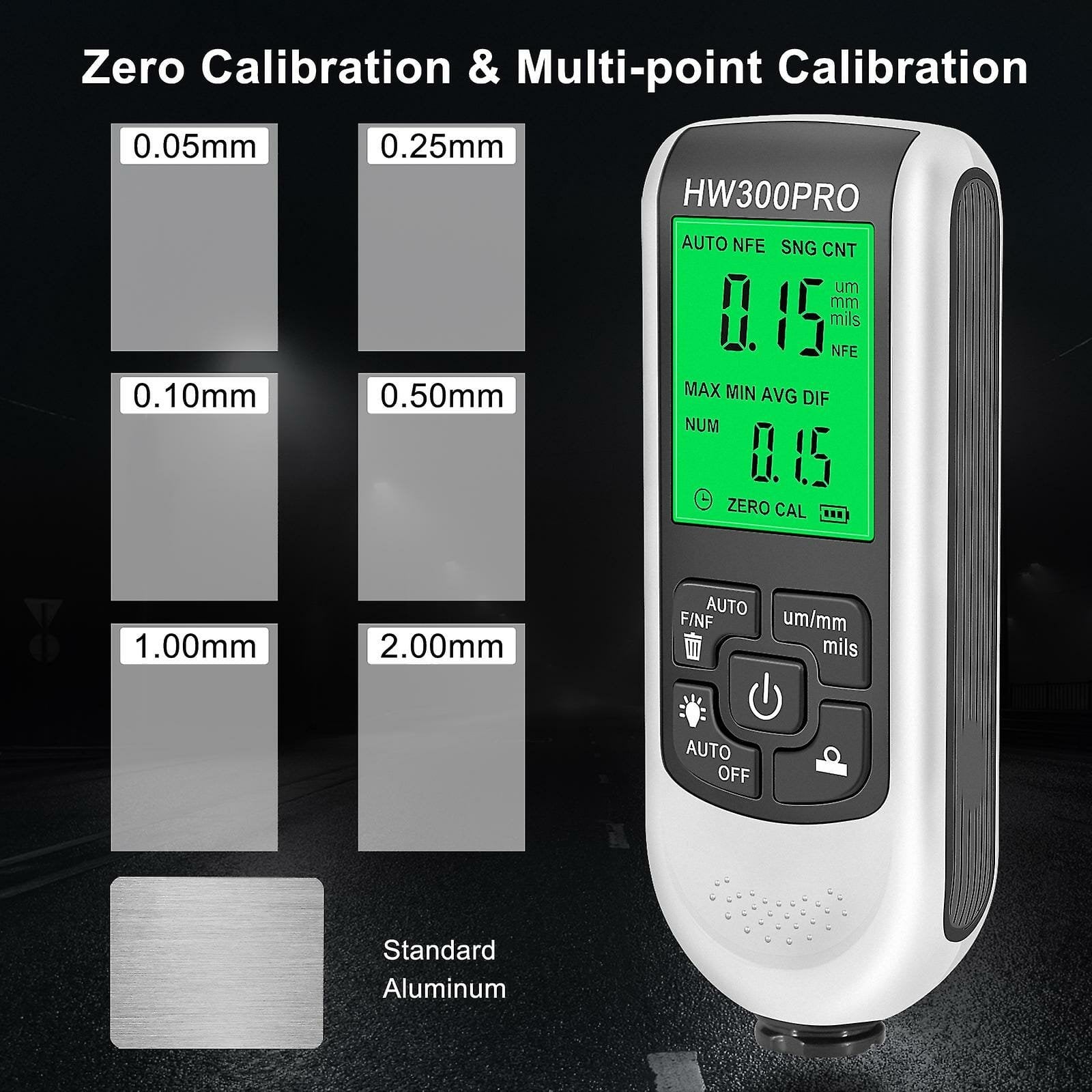 HW 300pro Car Paint Coating Thickness Gauge