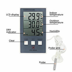 Digital Weather Station Thermometer Hygrometer Indoor Outdoor