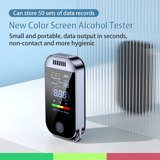 Digital Alcohol Detector USB Rechargeable Breathalyzer LED