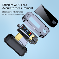 Digital Alcohol Detector USB Rechargeable Breathalyzer LED