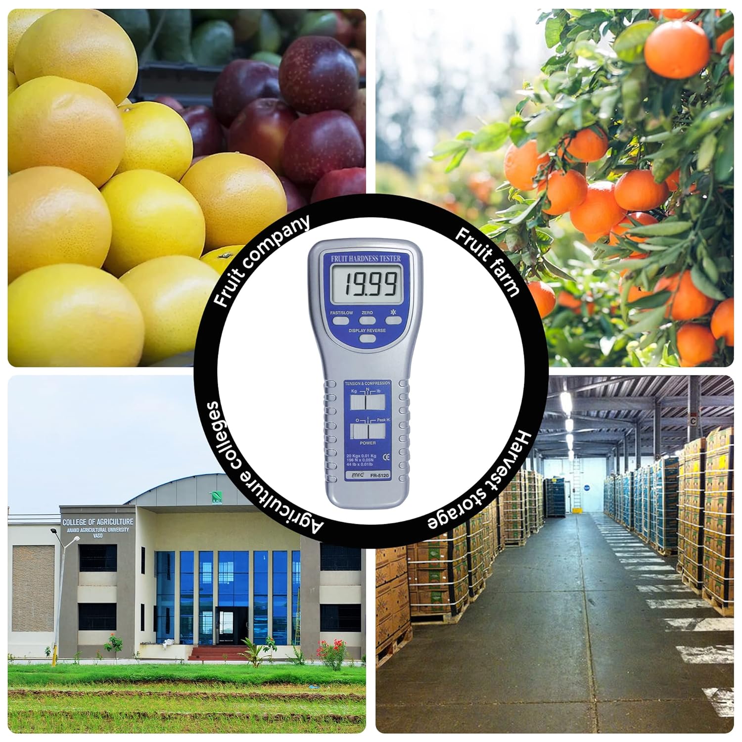 Uniglobal Business Lutron FR-5105 Fruit Hardness Tester for professional agricultural use