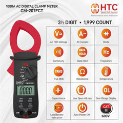 HTC Digital Clampmeter CM-207 FCT Uniglobal Business product