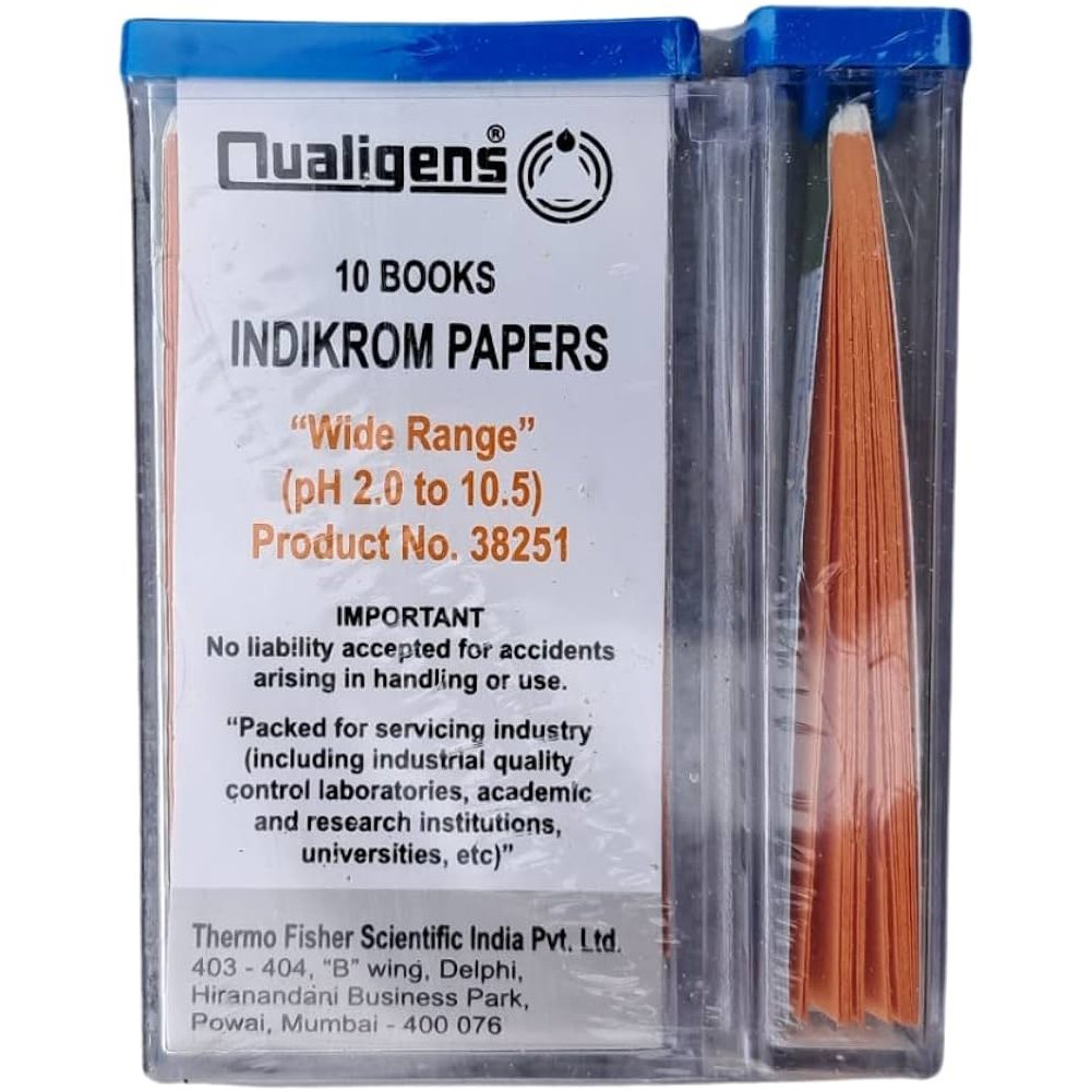 INDIKROM Qualigens pH Indicator paper 1-14