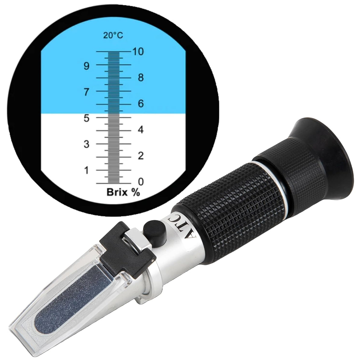 Low range Brix Refractometer 0-10% ATC