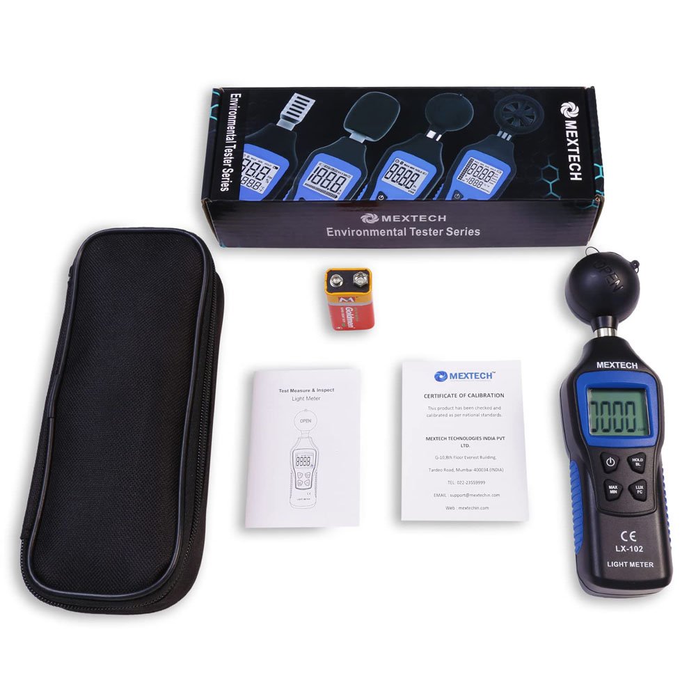 includes of Mextech-LUX-METER