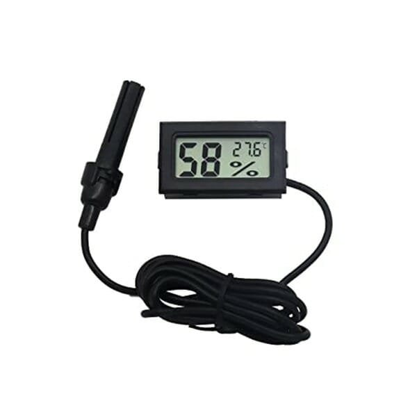 Mini Hygrometer with extended probe for aquarium