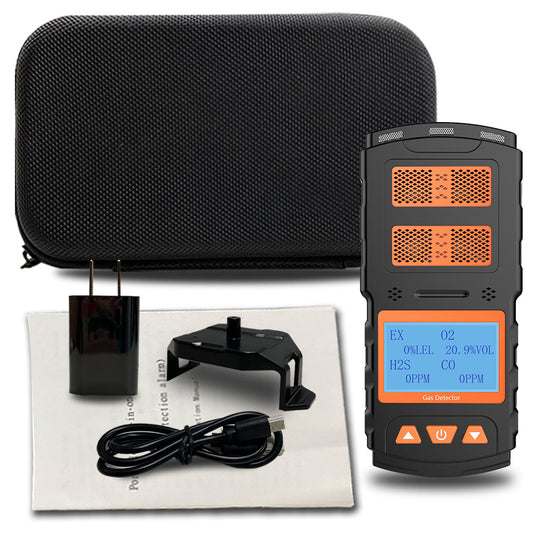 Compact sulfur dioxide carbon monoxide detector for factory use