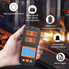 Digital gas detector for SO2 and carbon monoxide safety compliance