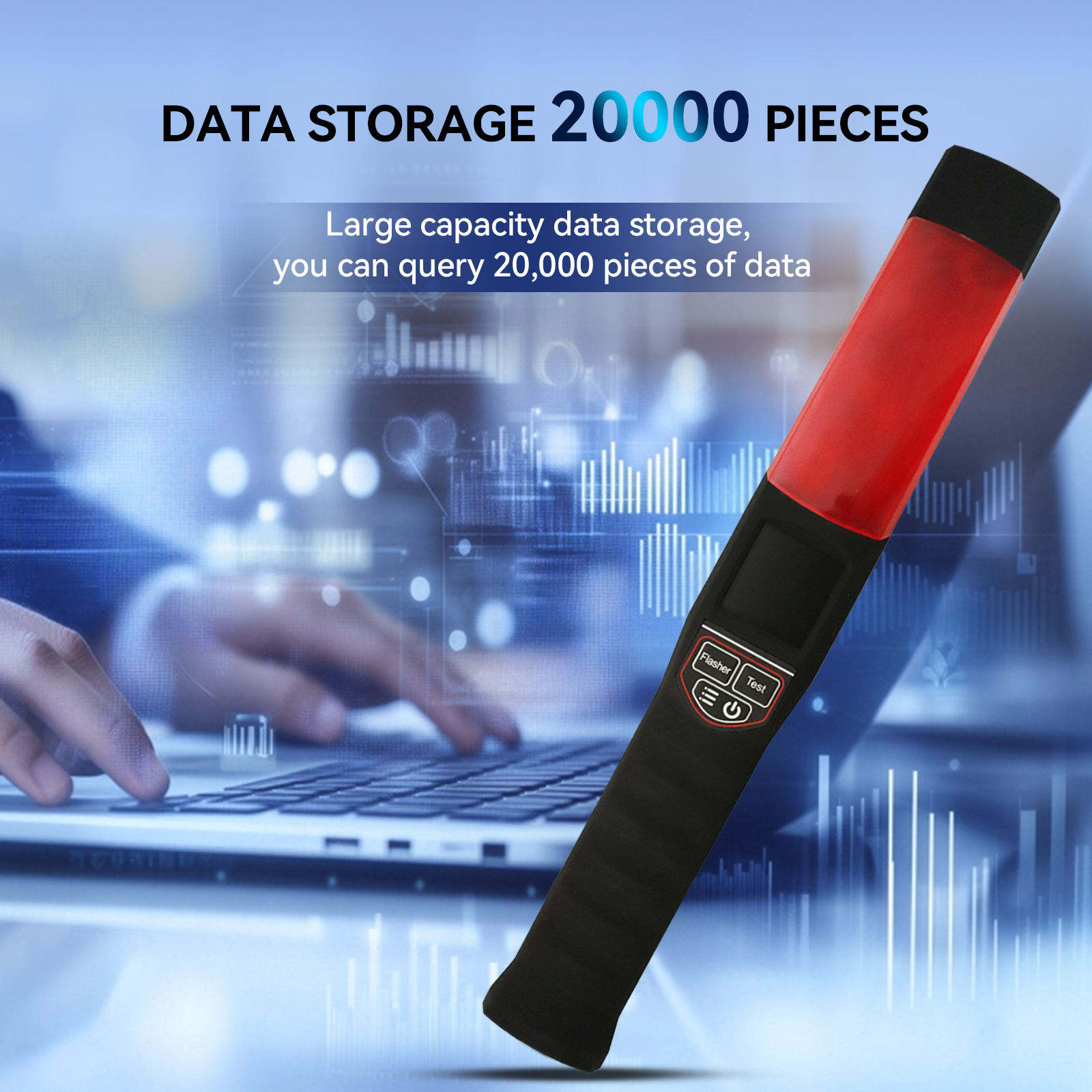 AT7200 Professional Breathalyzer with LCD Display and Mouthpiece