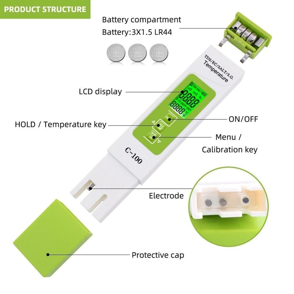 Salinity meter water tester description