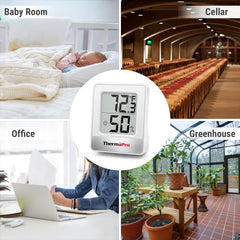 ThermoPro TP49 Digital Hygrometer with Temperature and Humidity