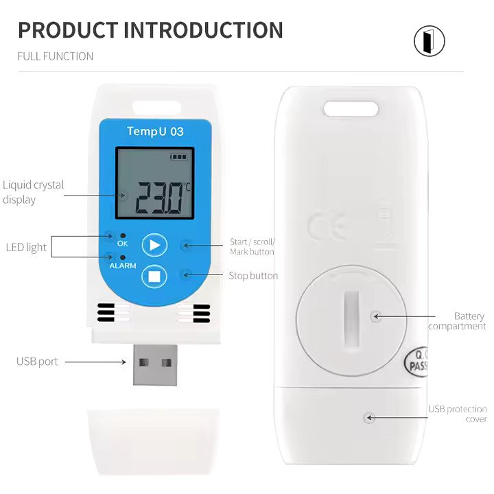 tzone tempu03 temperature humidity data logger