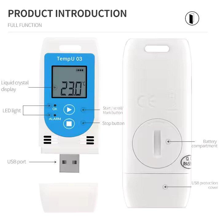 Humidity Data Sensor Temperature And Humidity Sensor With Data Logger