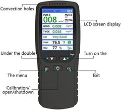 Air Quality Monitor-PM 2.5-HCHO-TVOC-AQI