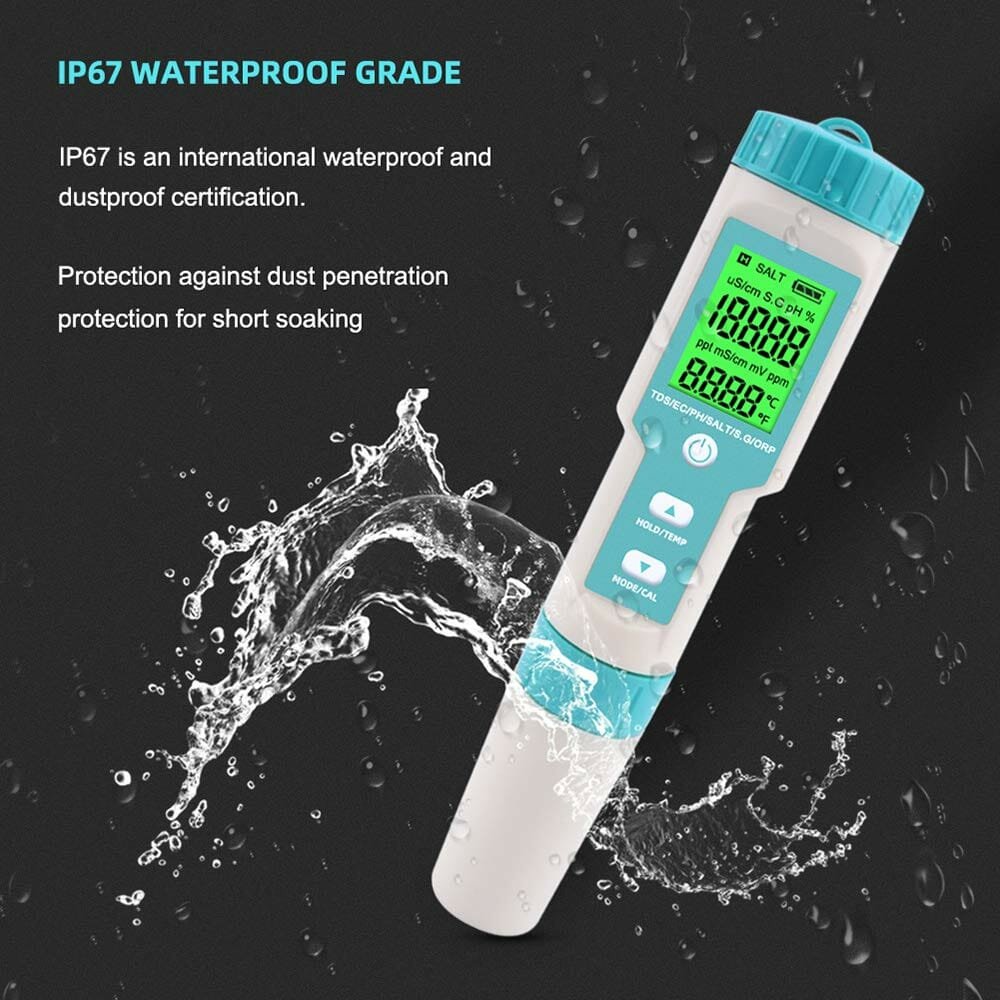 7 in 1 Multi-Parameter Pocket Water Quality Tester