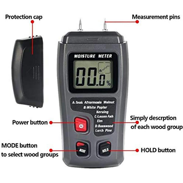 Wood Logs Digital Humidity Moisture Meter