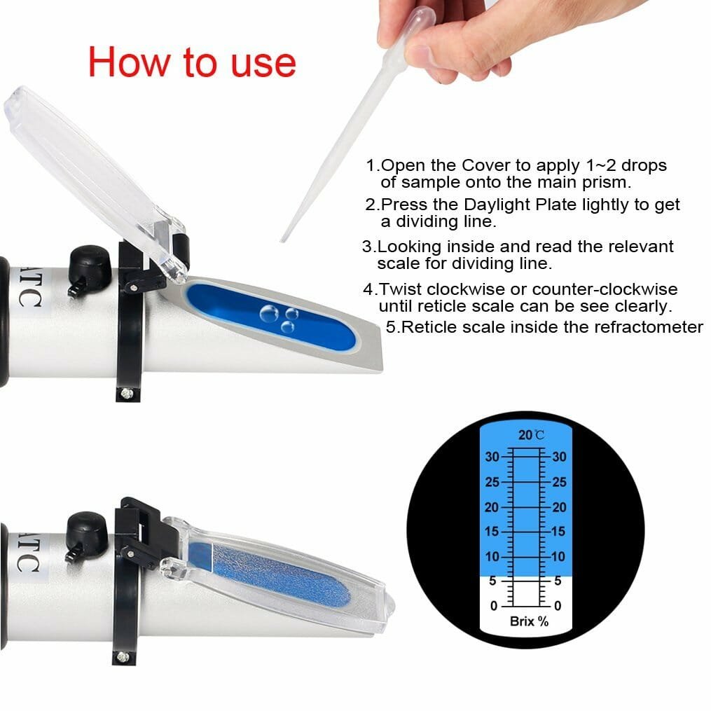 Refractometer Brix 0-32%