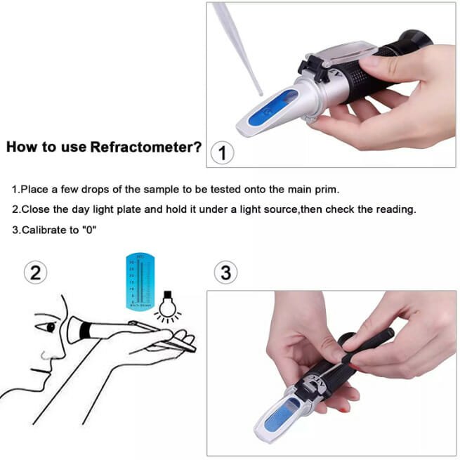 how to use Salinity Refractometer